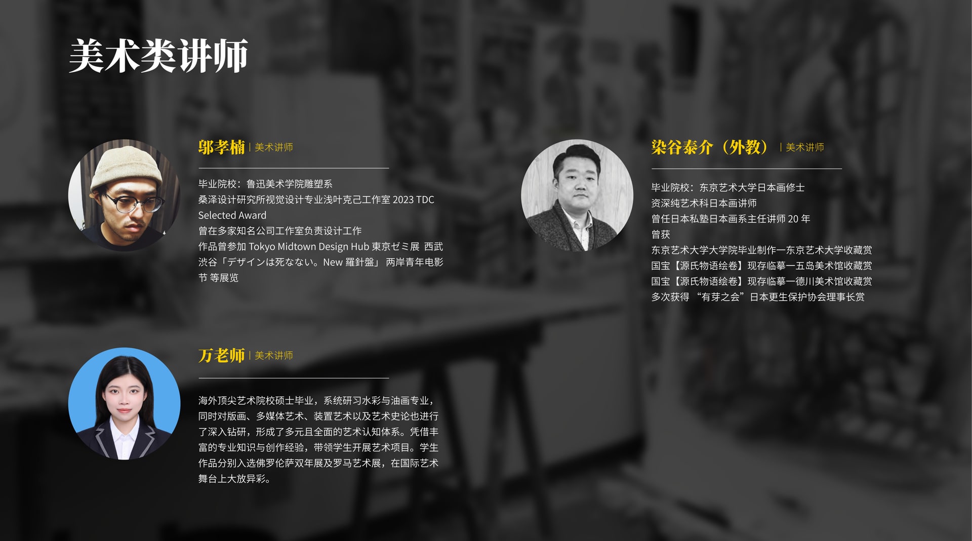 Art faculty